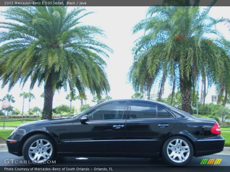 Black / Java 2003 Mercedes-Benz E 500 Sedan