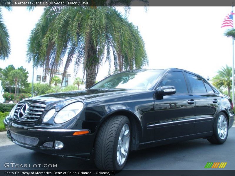 Black / Java 2003 Mercedes-Benz E 500 Sedan