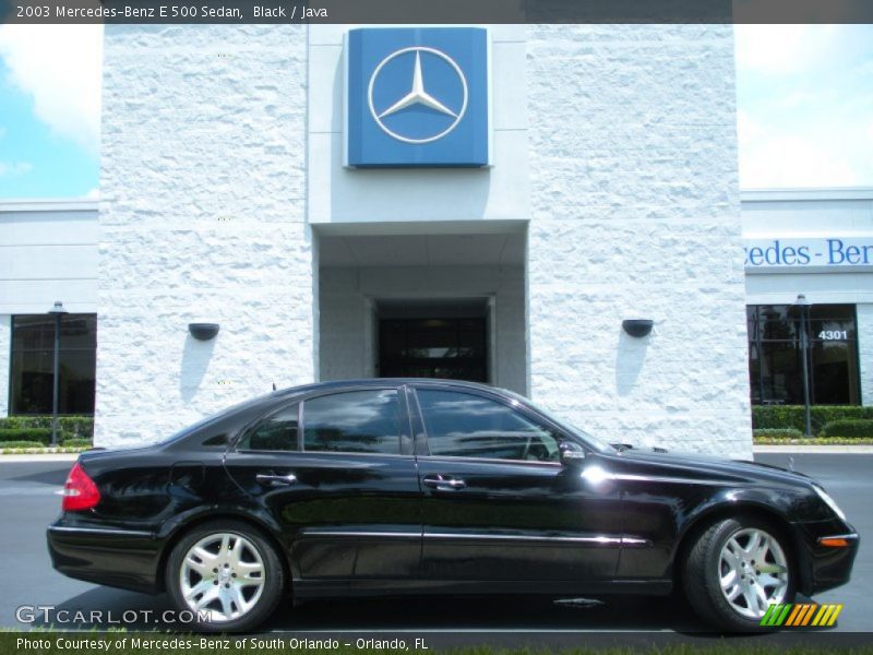Black / Java 2003 Mercedes-Benz E 500 Sedan