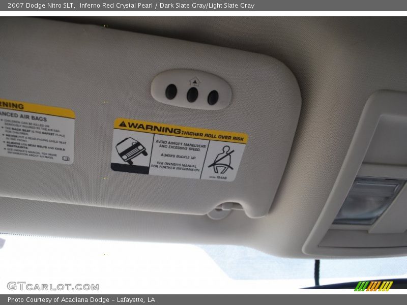 Inferno Red Crystal Pearl / Dark Slate Gray/Light Slate Gray 2007 Dodge Nitro SLT