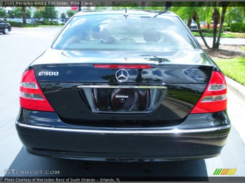 Black / Java 2003 Mercedes-Benz E 500 Sedan