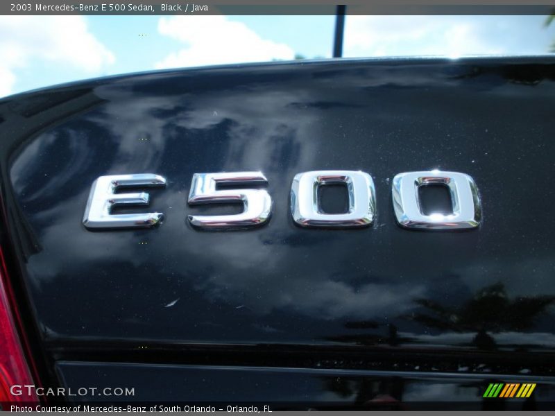 Black / Java 2003 Mercedes-Benz E 500 Sedan
