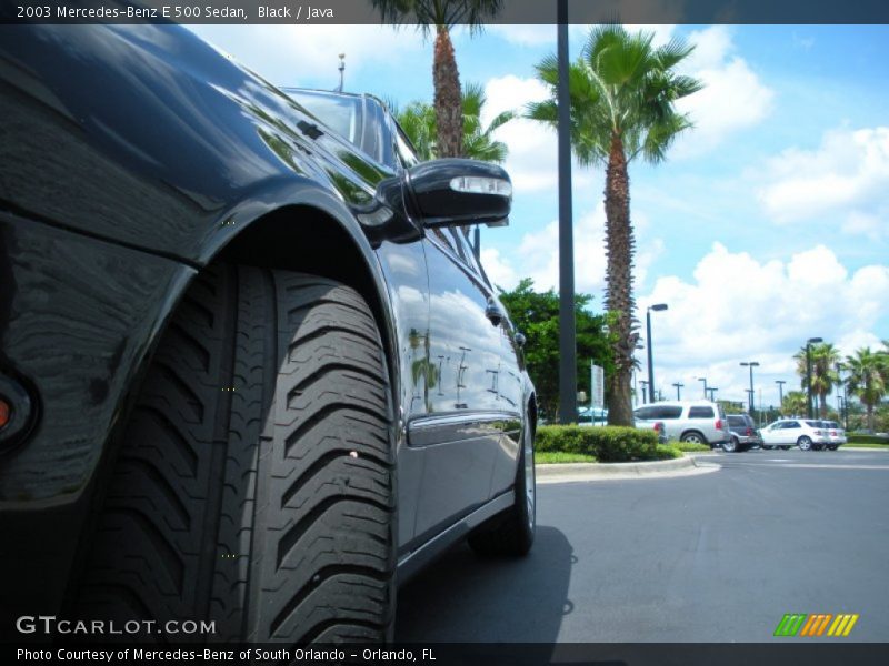 Black / Java 2003 Mercedes-Benz E 500 Sedan