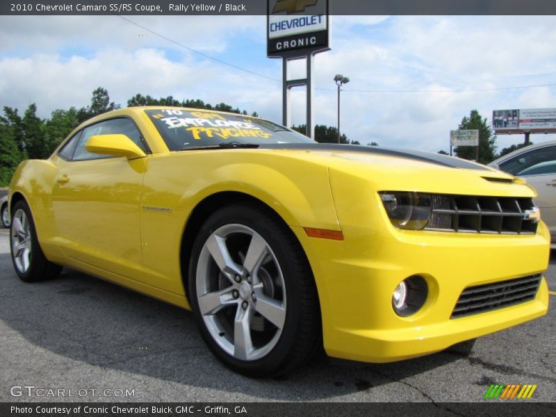 Rally Yellow / Black 2010 Chevrolet Camaro SS/RS Coupe