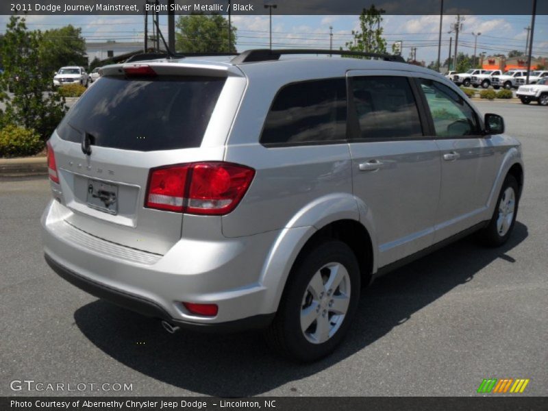 Bright Silver Metallic / Black 2011 Dodge Journey Mainstreet