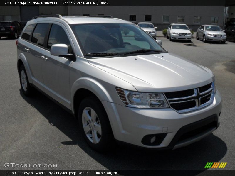 Bright Silver Metallic / Black 2011 Dodge Journey Mainstreet