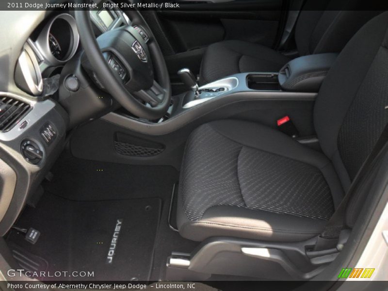 Bright Silver Metallic / Black 2011 Dodge Journey Mainstreet