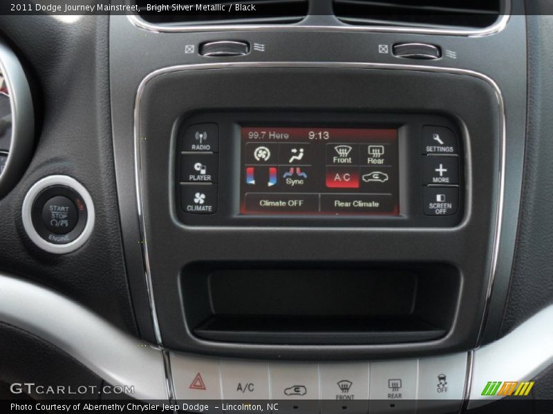 Bright Silver Metallic / Black 2011 Dodge Journey Mainstreet