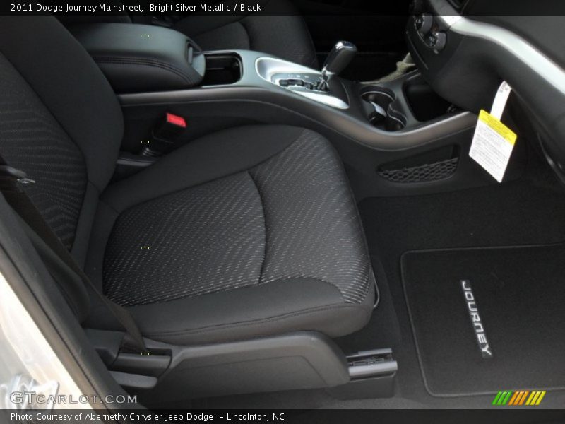 Bright Silver Metallic / Black 2011 Dodge Journey Mainstreet