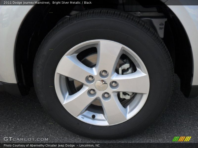 Bright Silver Metallic / Black 2011 Dodge Journey Mainstreet