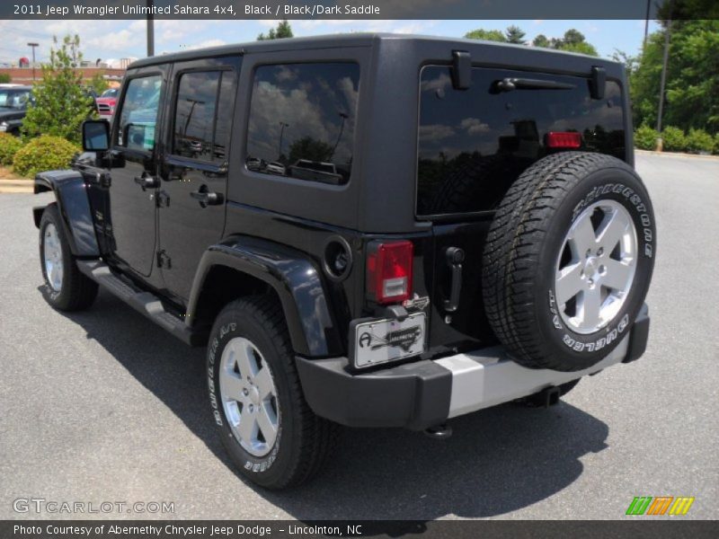 Black / Black/Dark Saddle 2011 Jeep Wrangler Unlimited Sahara 4x4