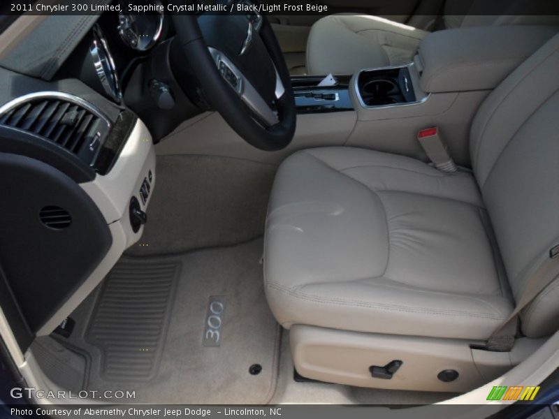 Sapphire Crystal Metallic / Black/Light Frost Beige 2011 Chrysler 300 Limited