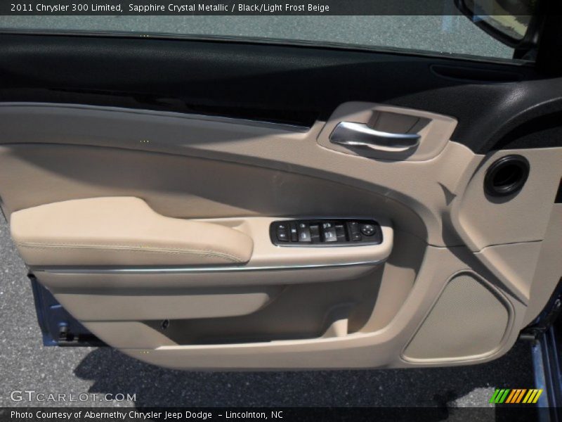 Sapphire Crystal Metallic / Black/Light Frost Beige 2011 Chrysler 300 Limited