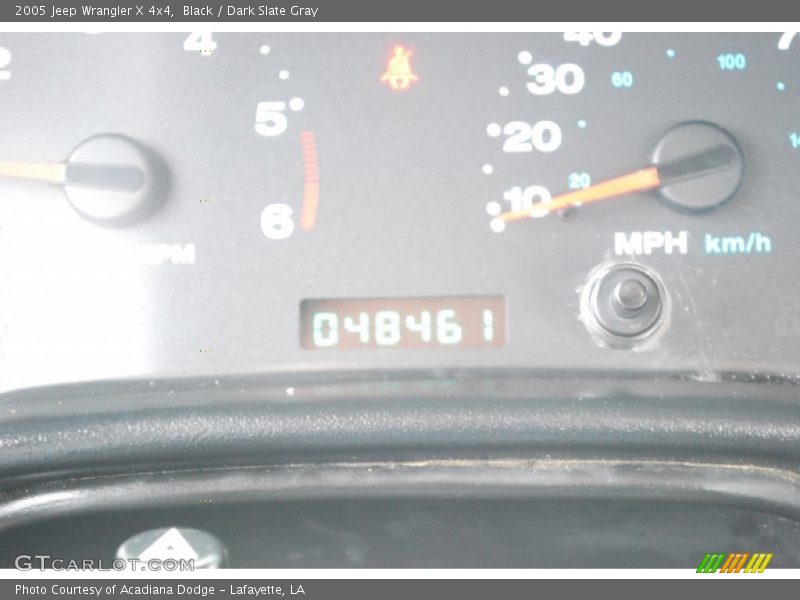 Black / Dark Slate Gray 2005 Jeep Wrangler X 4x4