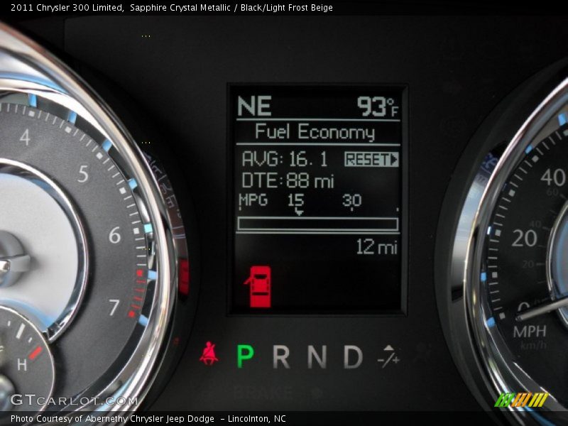 Sapphire Crystal Metallic / Black/Light Frost Beige 2011 Chrysler 300 Limited