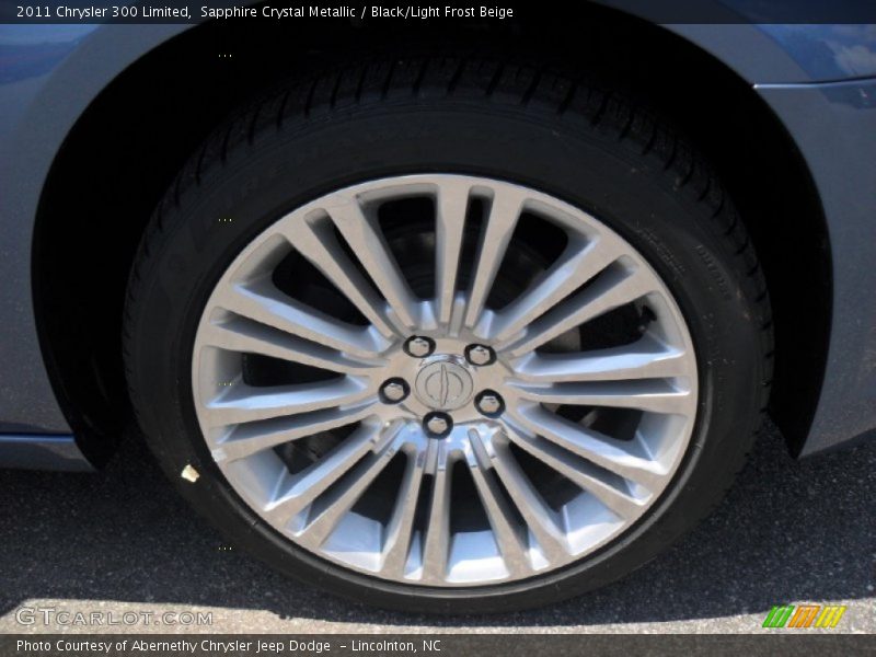 Sapphire Crystal Metallic / Black/Light Frost Beige 2011 Chrysler 300 Limited