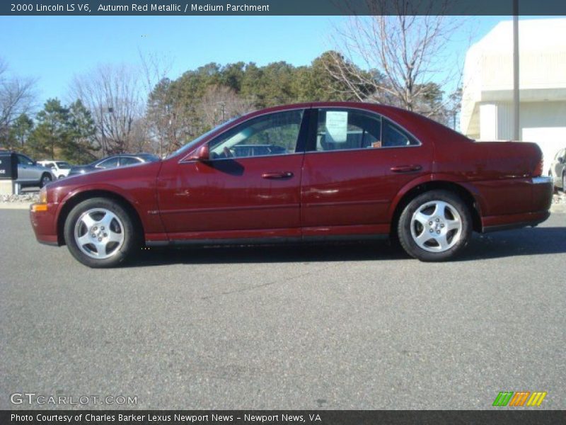 Autumn Red Metallic / Medium Parchment 2000 Lincoln LS V6