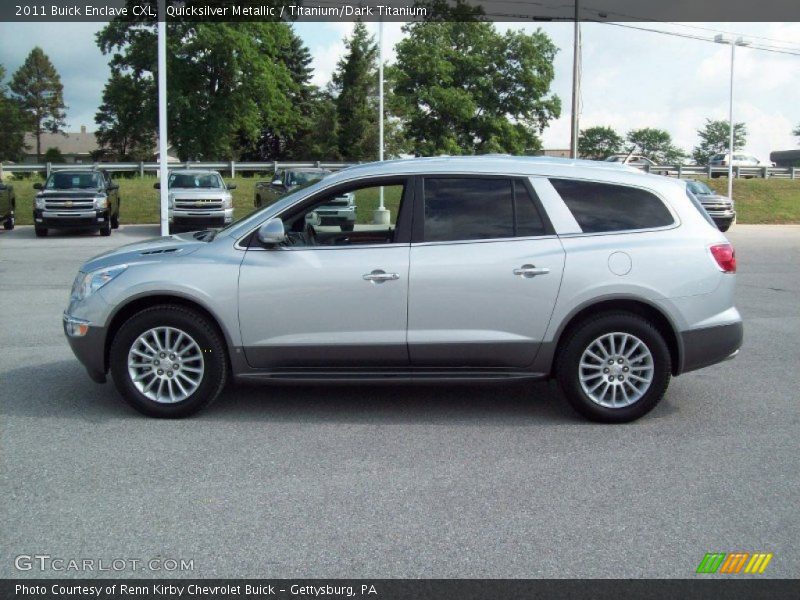 Quicksilver Metallic / Titanium/Dark Titanium 2011 Buick Enclave CXL