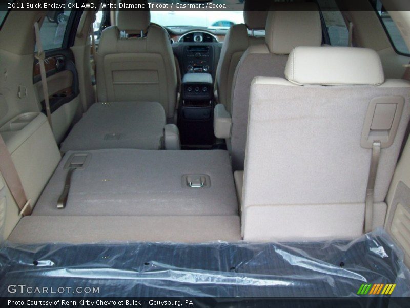 White Diamond Tricoat / Cashmere/Cocoa 2011 Buick Enclave CXL AWD