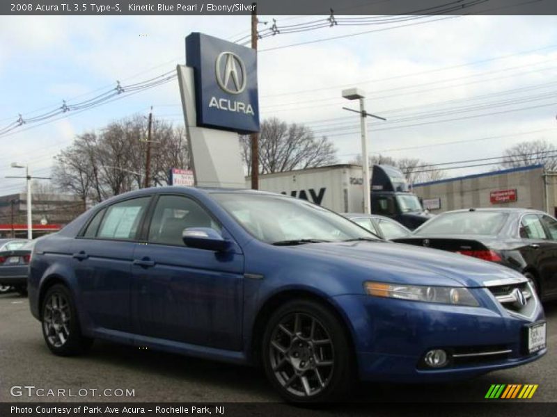 Kinetic Blue Pearl / Ebony/Silver 2008 Acura TL 3.5 Type-S