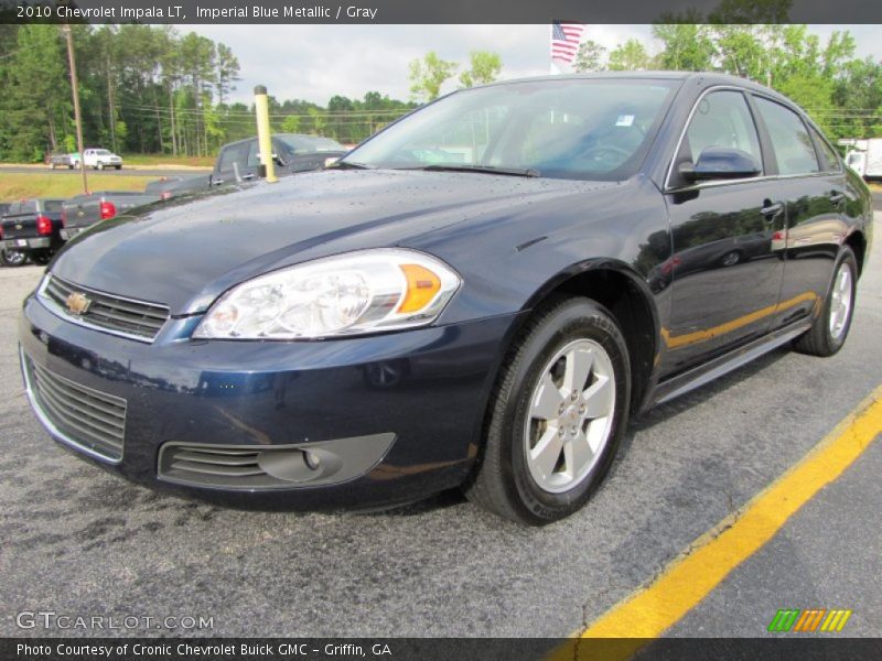 Imperial Blue Metallic / Gray 2010 Chevrolet Impala LT