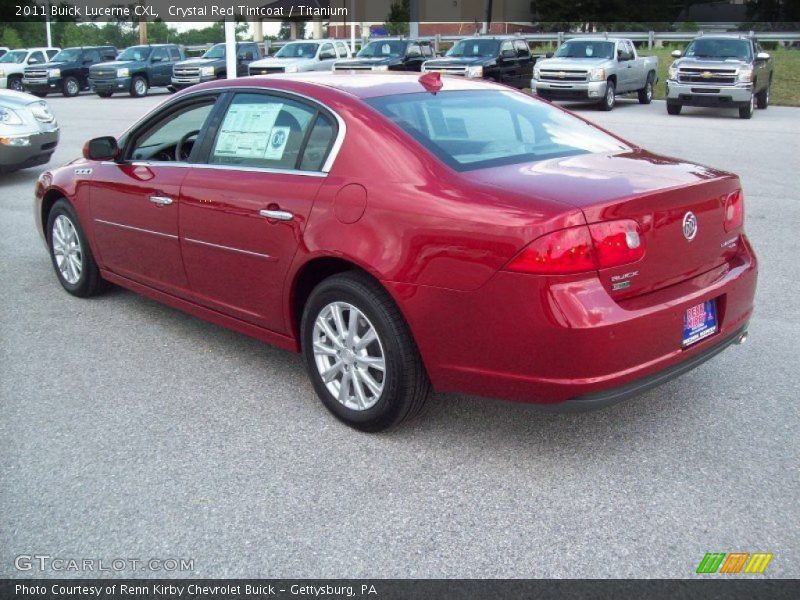 Crystal Red Tintcoat / Titanium 2011 Buick Lucerne CXL