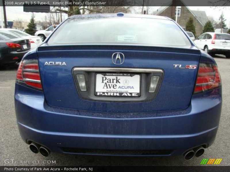 Kinetic Blue Pearl / Ebony/Silver 2008 Acura TL 3.5 Type-S