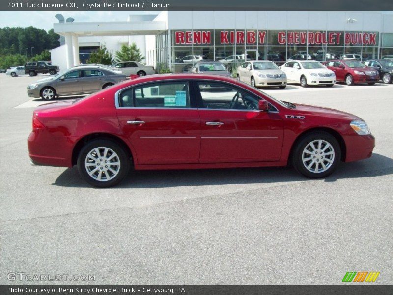 Crystal Red Tintcoat / Titanium 2011 Buick Lucerne CXL