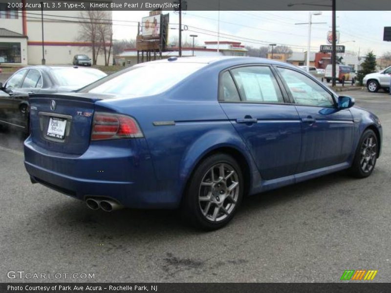 Kinetic Blue Pearl / Ebony/Silver 2008 Acura TL 3.5 Type-S