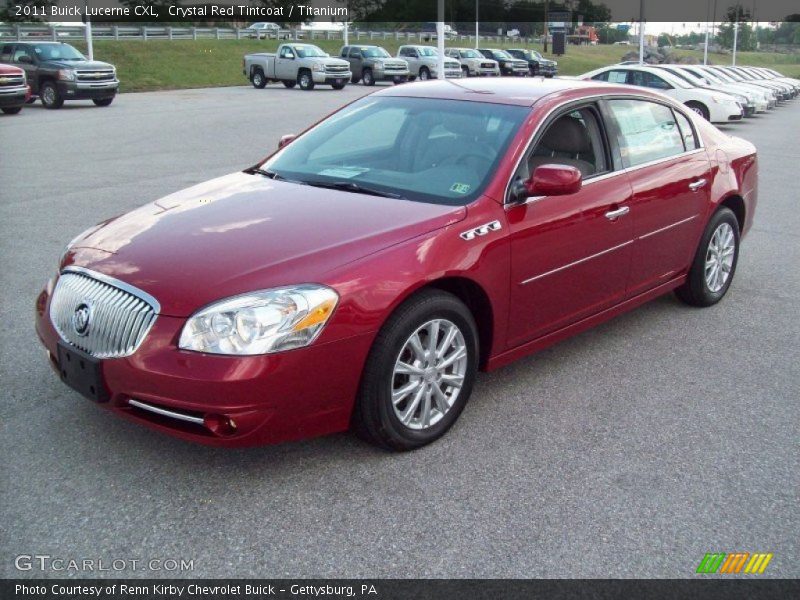 Crystal Red Tintcoat / Titanium 2011 Buick Lucerne CXL