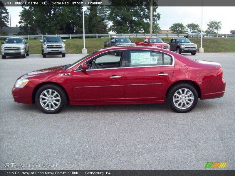 Crystal Red Tintcoat / Titanium 2011 Buick Lucerne CXL