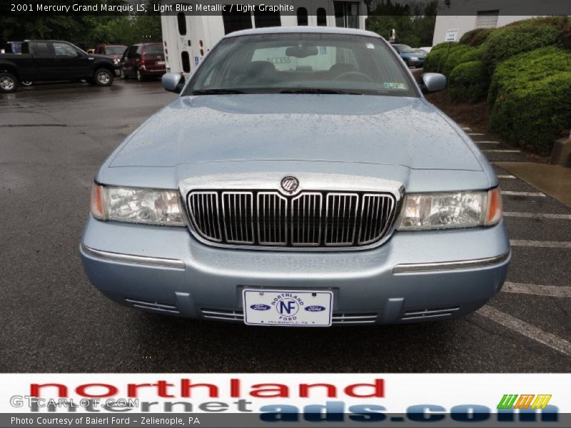 Light Blue Metallic / Light Graphite 2001 Mercury Grand Marquis LS