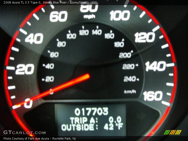 Kinetic Blue Pearl / Ebony/Silver 2008 Acura TL 3.5 Type-S