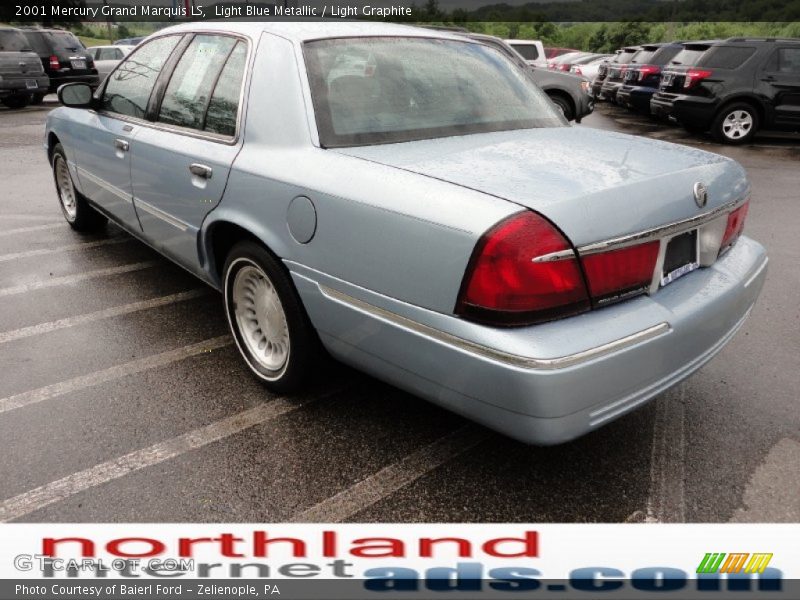 Light Blue Metallic / Light Graphite 2001 Mercury Grand Marquis LS