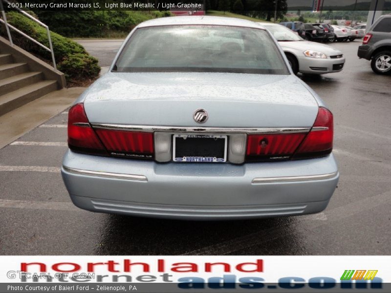 Light Blue Metallic / Light Graphite 2001 Mercury Grand Marquis LS