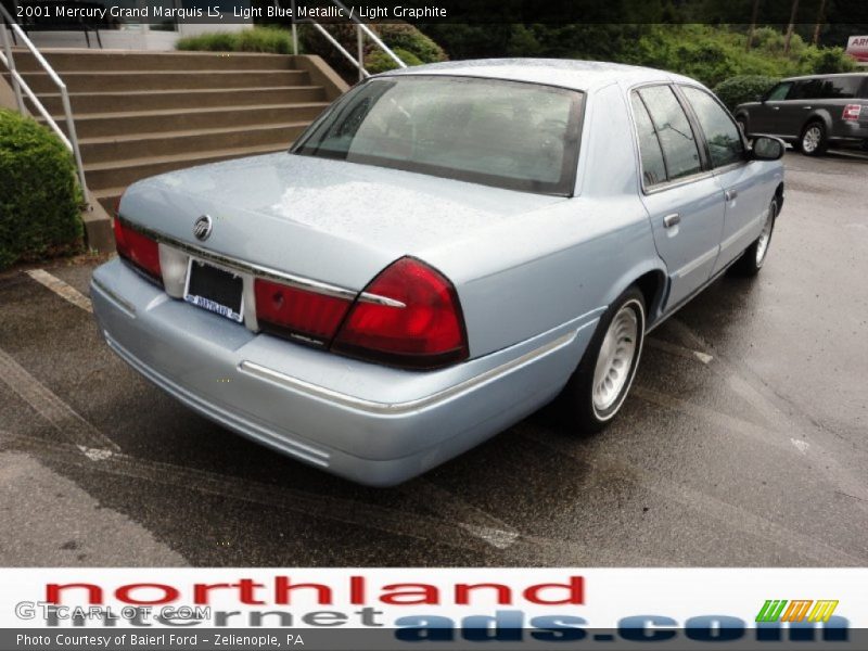 Light Blue Metallic / Light Graphite 2001 Mercury Grand Marquis LS