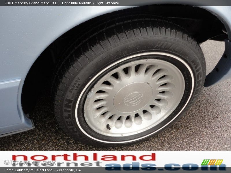 Light Blue Metallic / Light Graphite 2001 Mercury Grand Marquis LS