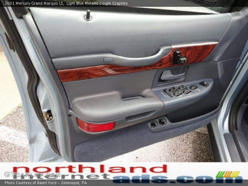Light Blue Metallic / Light Graphite 2001 Mercury Grand Marquis LS