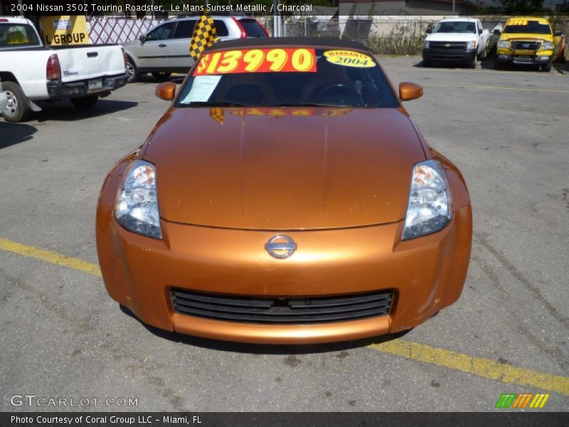 Le Mans Sunset Metallic / Charcoal 2004 Nissan 350Z Touring Roadster