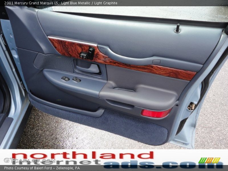 Light Blue Metallic / Light Graphite 2001 Mercury Grand Marquis LS