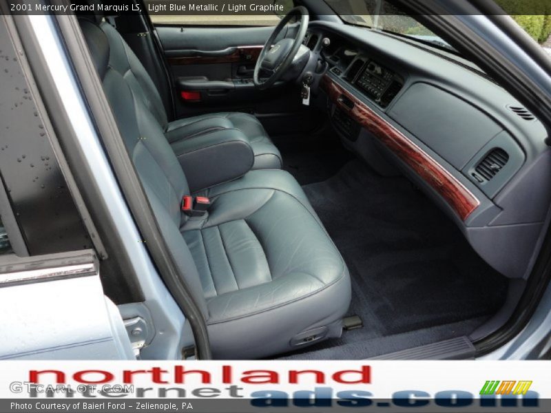 Light Blue Metallic / Light Graphite 2001 Mercury Grand Marquis LS