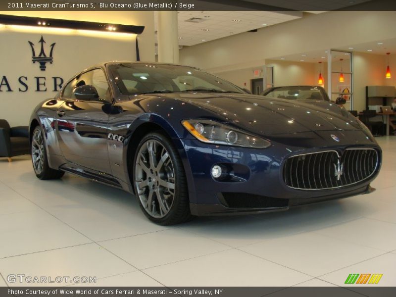 Blu Oceano (Blue Metallic) / Beige 2011 Maserati GranTurismo S