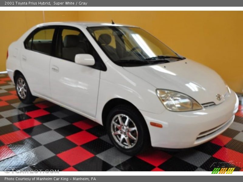 Super White / Gray 2001 Toyota Prius Hybrid