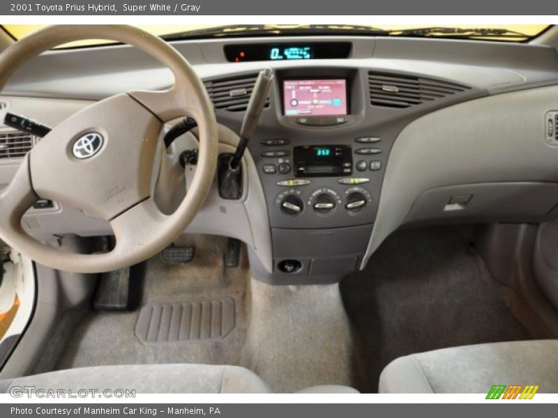 Super White / Gray 2001 Toyota Prius Hybrid
