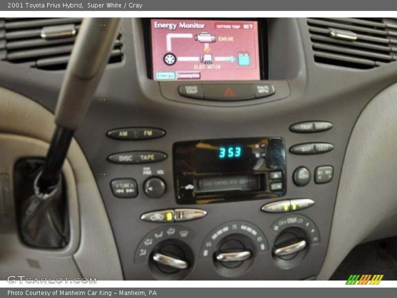 Super White / Gray 2001 Toyota Prius Hybrid