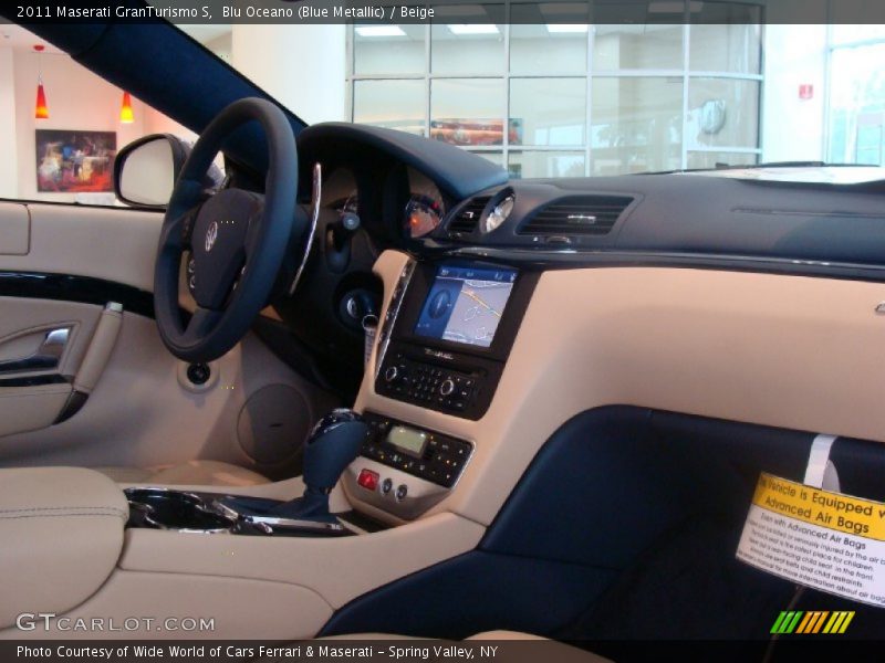 Blu Oceano (Blue Metallic) / Beige 2011 Maserati GranTurismo S