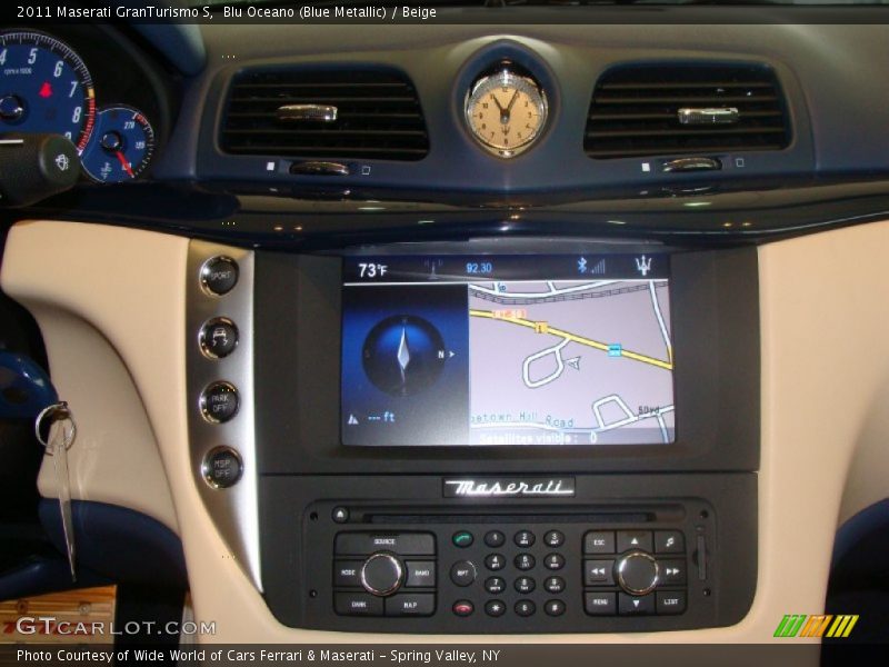 Blu Oceano (Blue Metallic) / Beige 2011 Maserati GranTurismo S