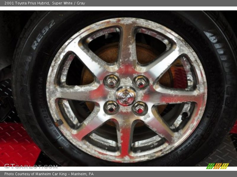 Super White / Gray 2001 Toyota Prius Hybrid
