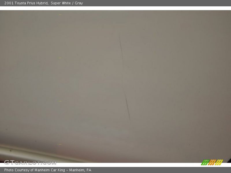 Super White / Gray 2001 Toyota Prius Hybrid