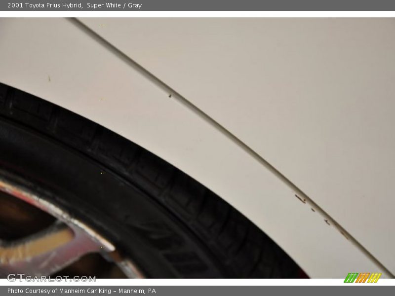 Super White / Gray 2001 Toyota Prius Hybrid